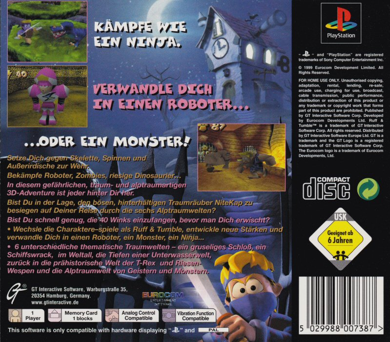 Dream Story : Les Aventures de Tim et Lola - Dos