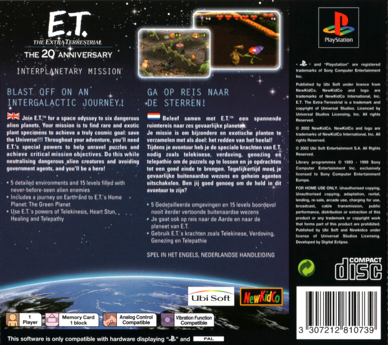 E.T. the Extra-Terrestrial : Interplanetary Mission - Dos