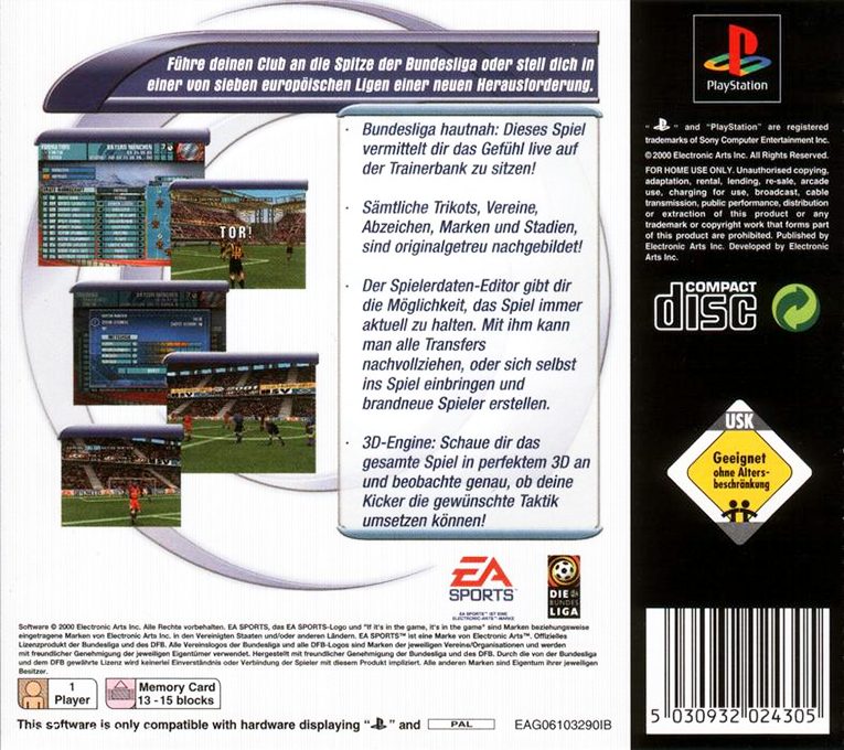 F.a. Premier League Football Manager 2001, The dos