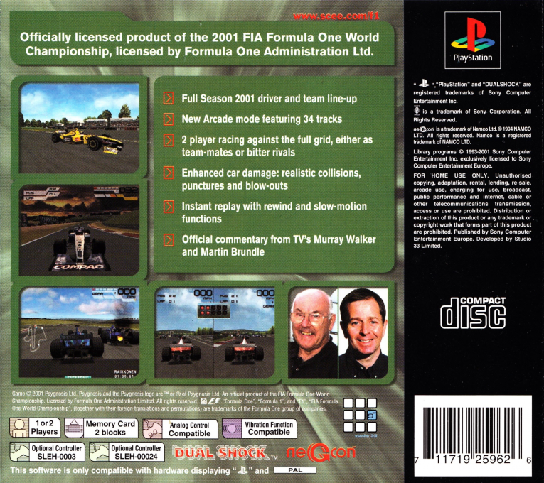 Formula One 2000 - Dos