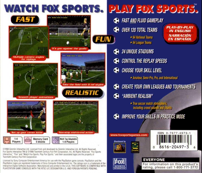 FOX Sports Soccer '99 - Dos