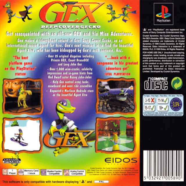 Gex contre Dr. Rez - Dos