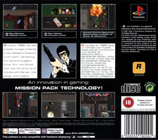Grand Theft Auto : Mission Pack #1, London 1969 dos