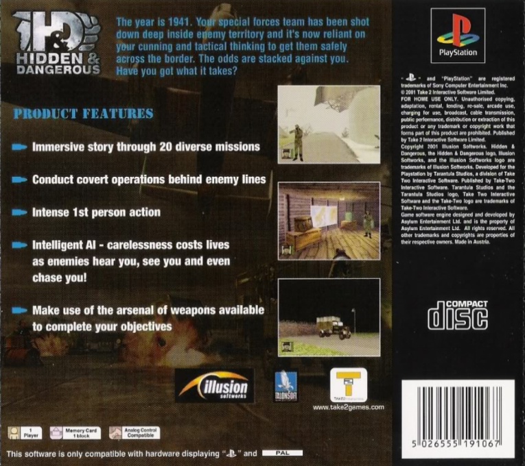 Hidden And Dangerous - Dos
