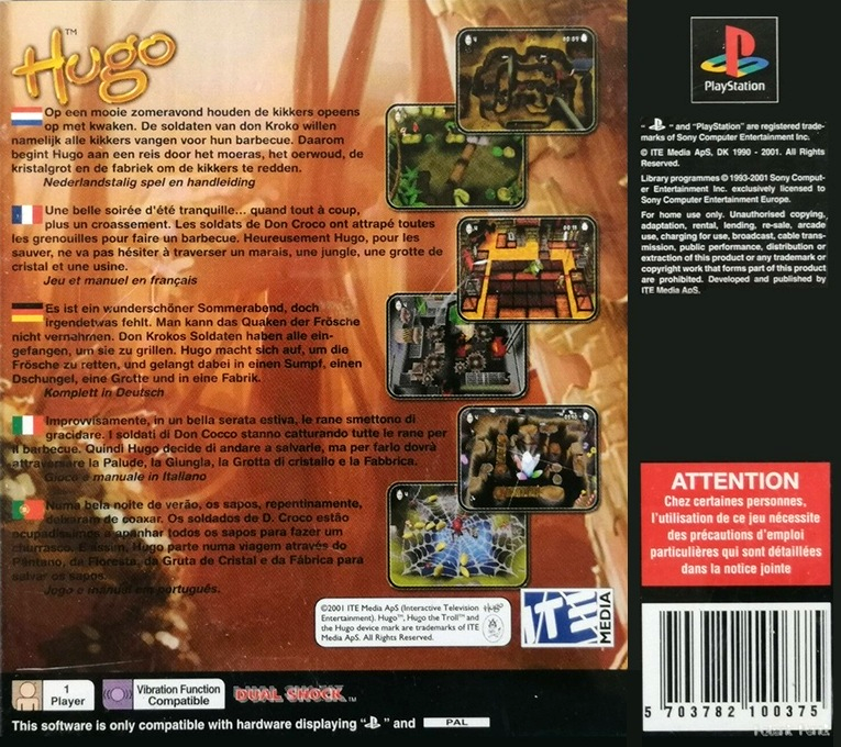 Hugo : Frog Fighter - Dos