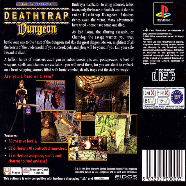 Ian Livingstone's Deathtrap Dungeon - Dos