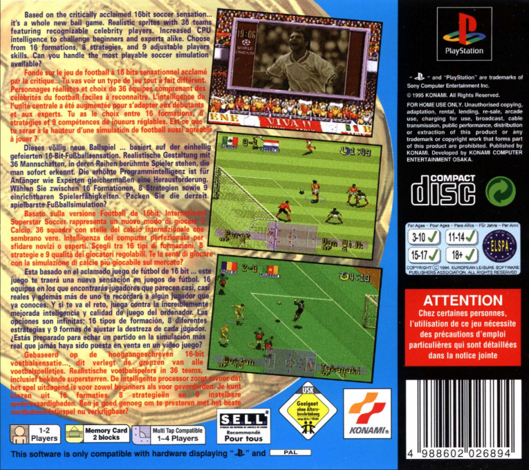 International Superstar Soccer Deluxe - Dos