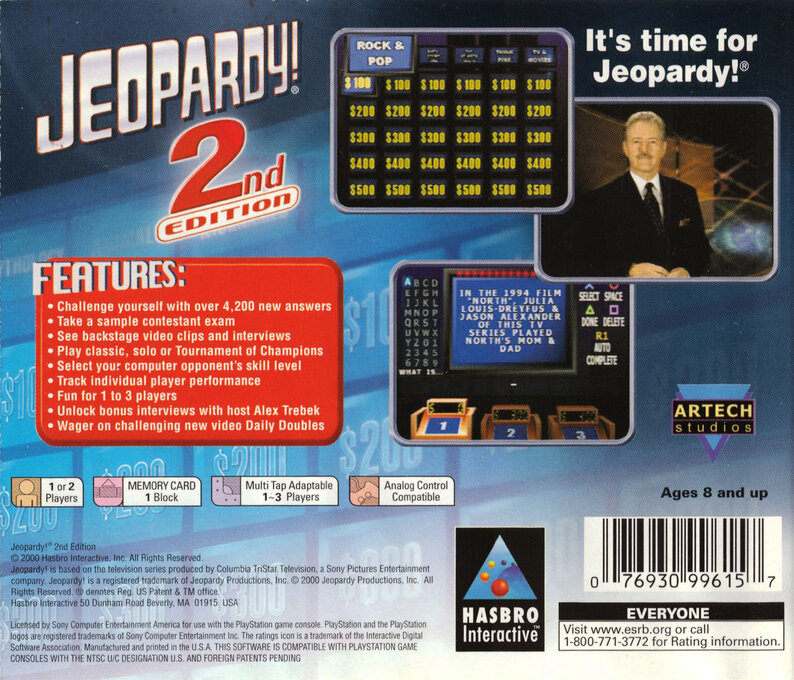 Jeopardy! 2nd Edition - Dos