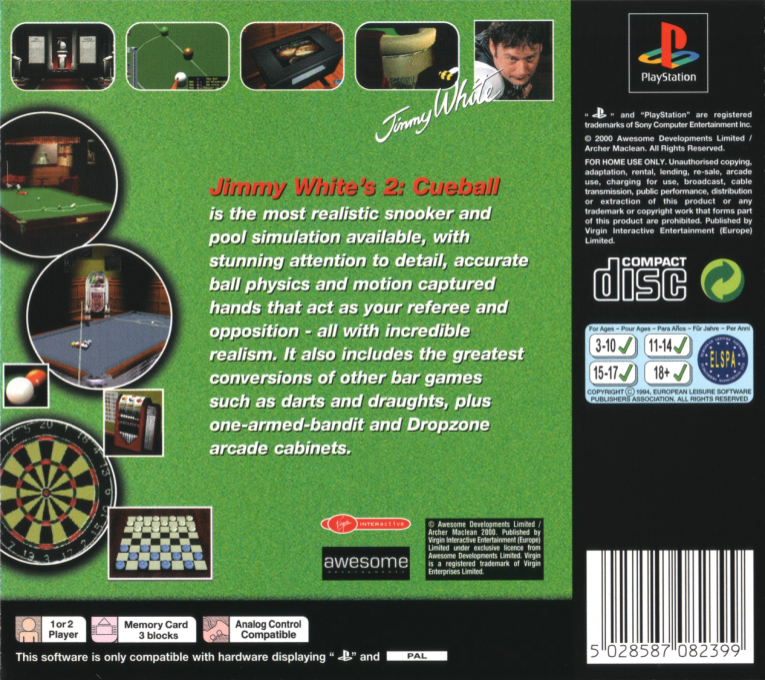 Jimmy White's 2 : Cueball - Dos