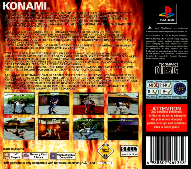 Kensei : Sacred Fist - Dos