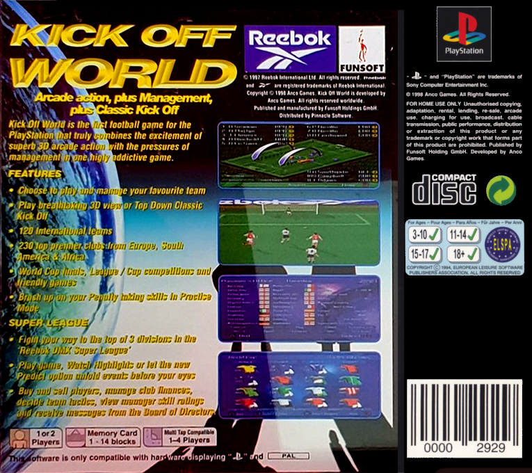 Kick Off World - Dos