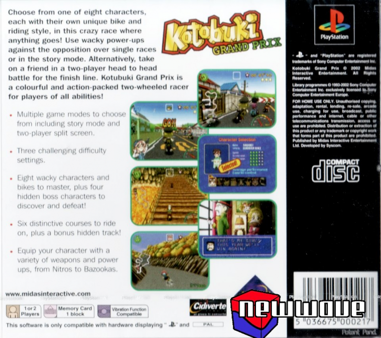 Kotobuki Grand Prix - Dos