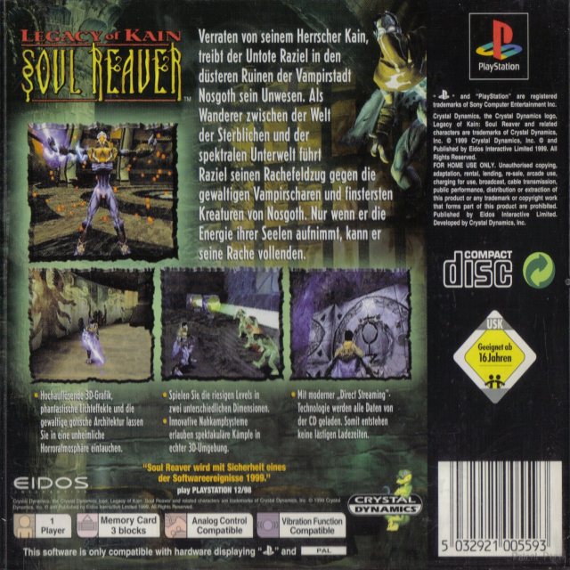 Legacy of Kain : Soul Reaver - Dos