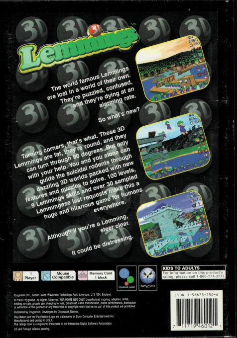 Lemmings 3D - Dos