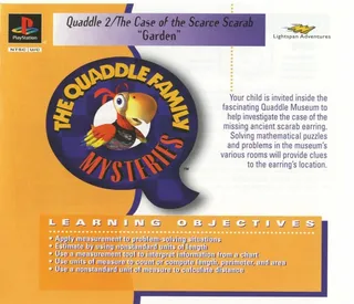 Lightspan : The Quaddle Family Mysteries 2 - The case of the Scarce Scarab - Garden