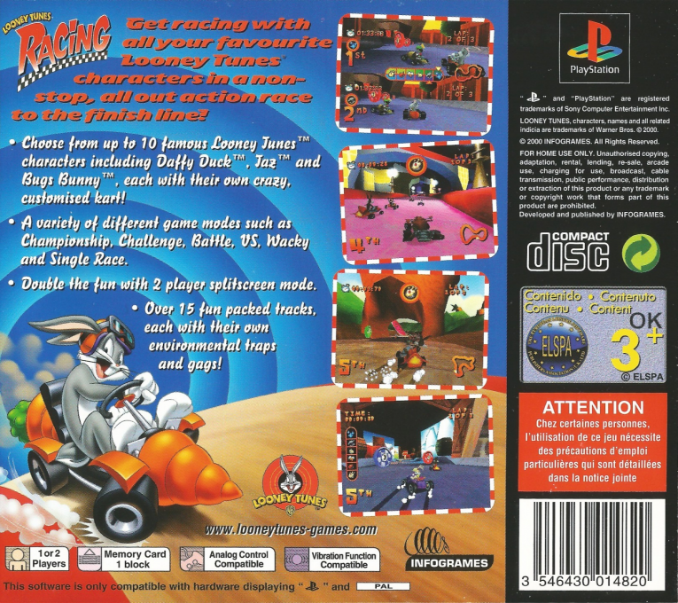 Looney Tunes Racing - Dos