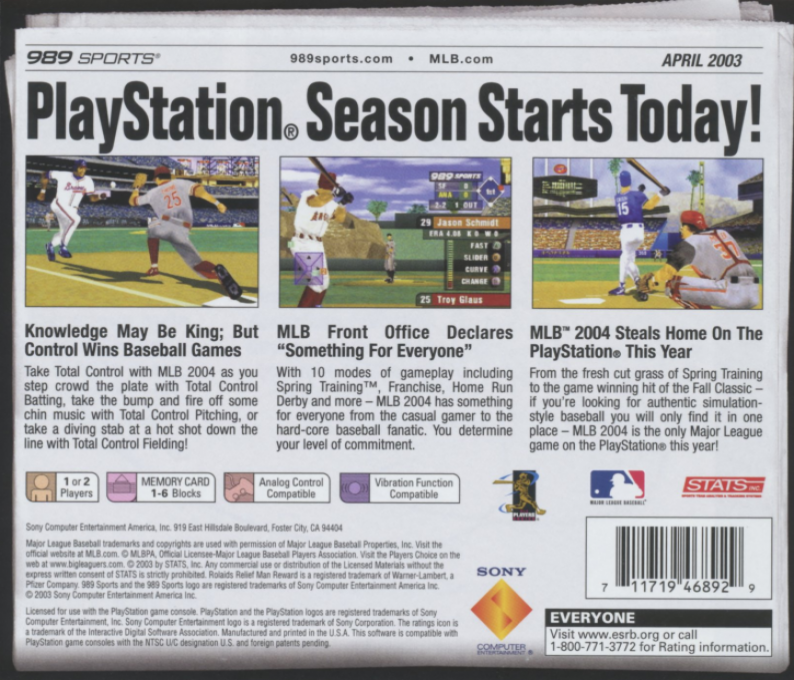 MLB 2004 - Dos