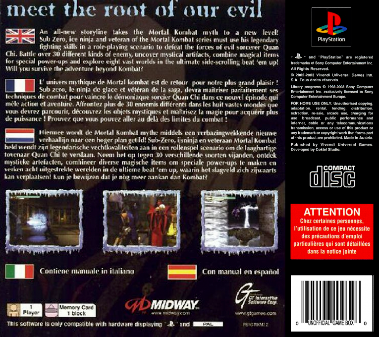 Mortal Kombat Mythologies : Sub-Zero - Dos