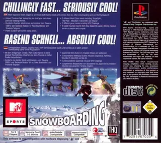 MTV Sports : Snowboarding dos