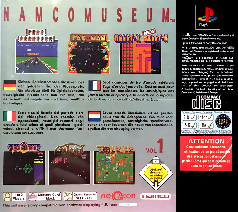 Namco Museum Vol. 1 - Dos