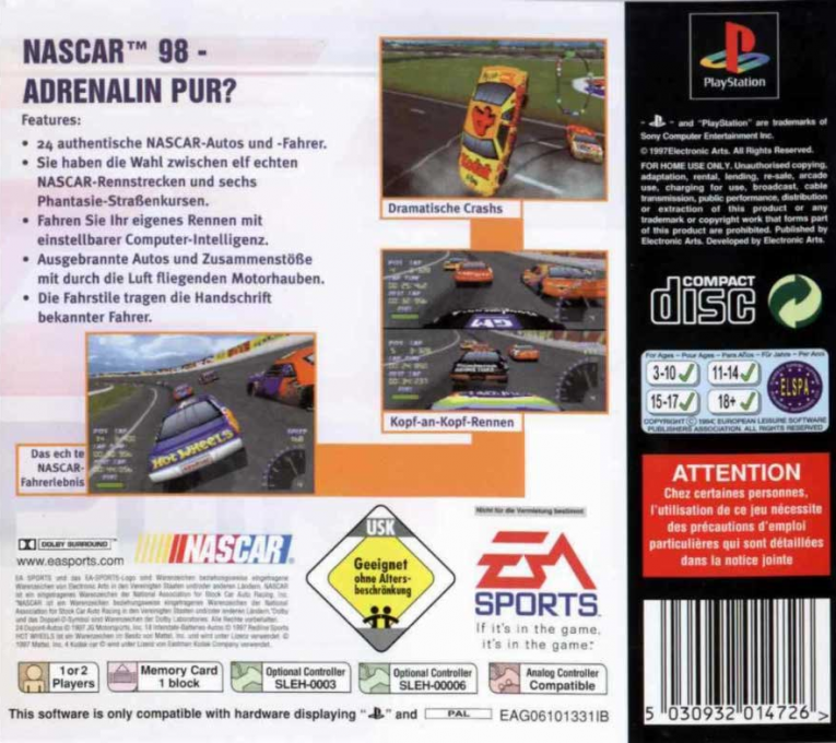 NASCAR 98 - Dos