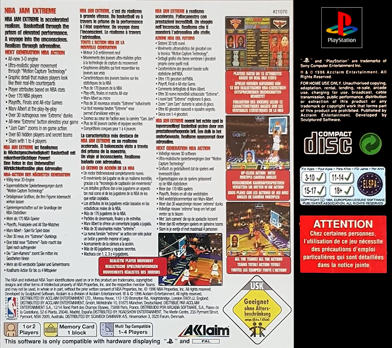NBA Jam Extreme - Dos