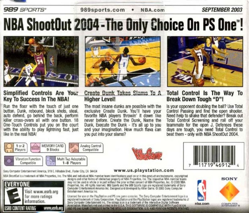 NBA ShootOut 2004 dos