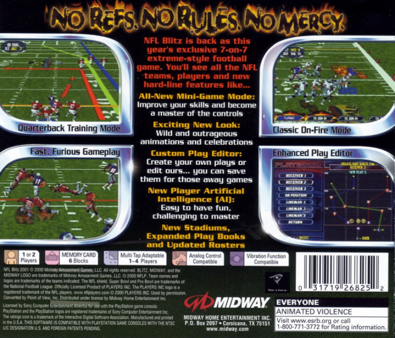 NFL Blitz 2000 - Dos