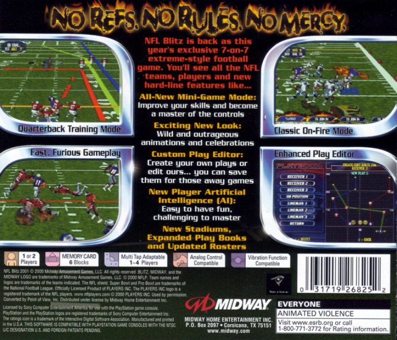 NFL Blitz 2001 dos