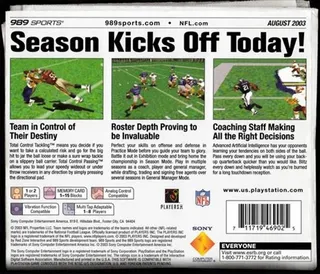 NFL GameDay 2004 dos