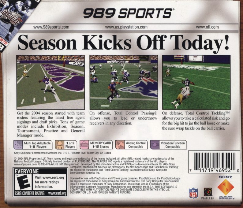 NFL GameDay 2005 dos