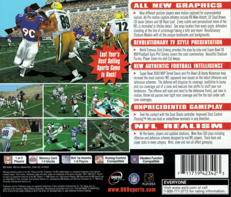 NFL GameDay 97 - Dos