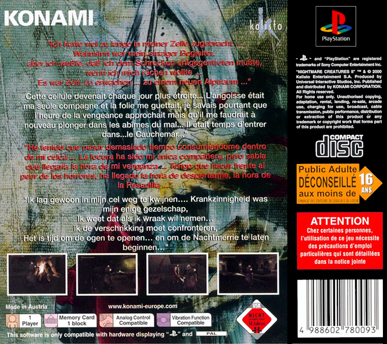 Nightmare Creatures 2 dos