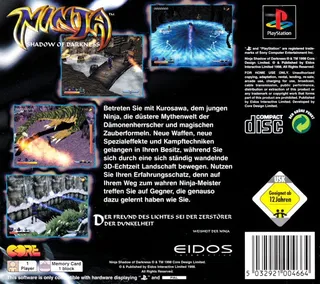 Ninja : L'Ombre Des Ténèbres dos