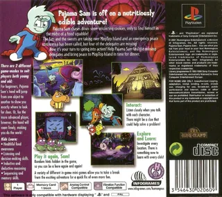 Pajama Sam - You Are What You Eat from Your Head to Your Feet dos