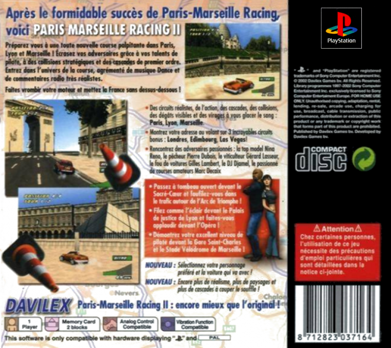 Paris-Marseille Racing - Dos