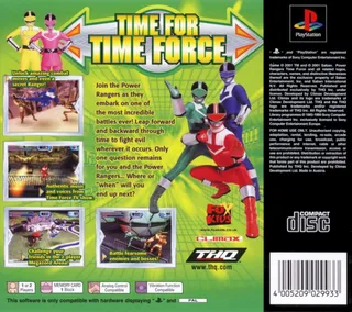 Power Rangers : La Force du Temps dos