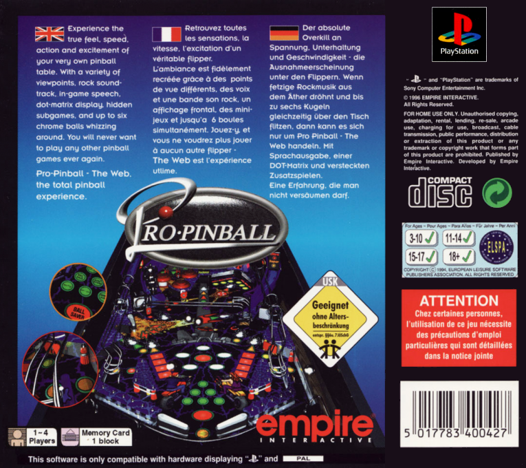 Pro-Pinball - Dos