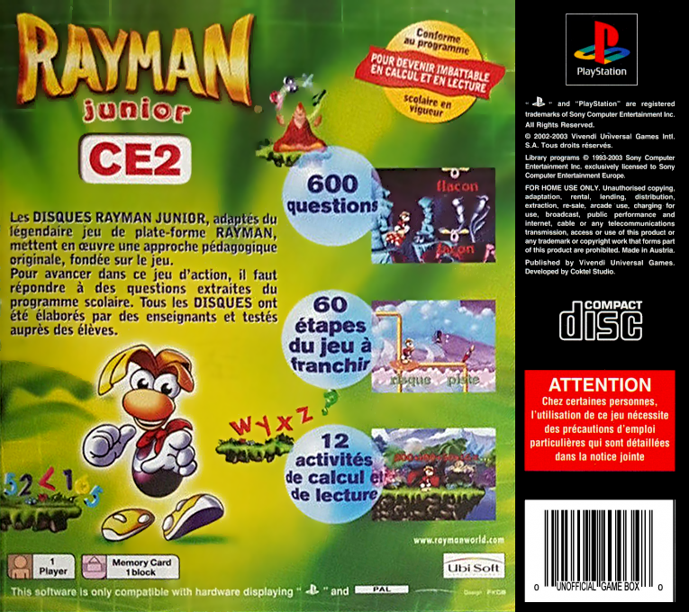 Rayman Junior : CP - Dos