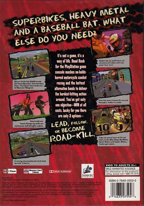 Road Rash - Dos
