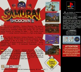 Samurai Shodown III : Blades of Blood dos