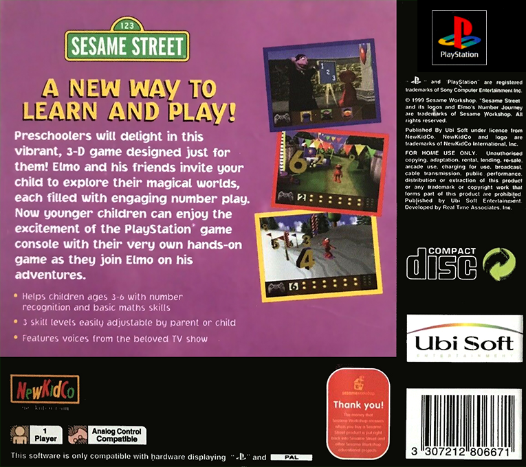 Sesame Street : Elmo's Number Journey - Dos