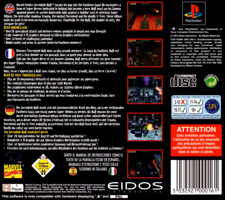 The Incredible Hulk : The Pantheon Saga - Dos