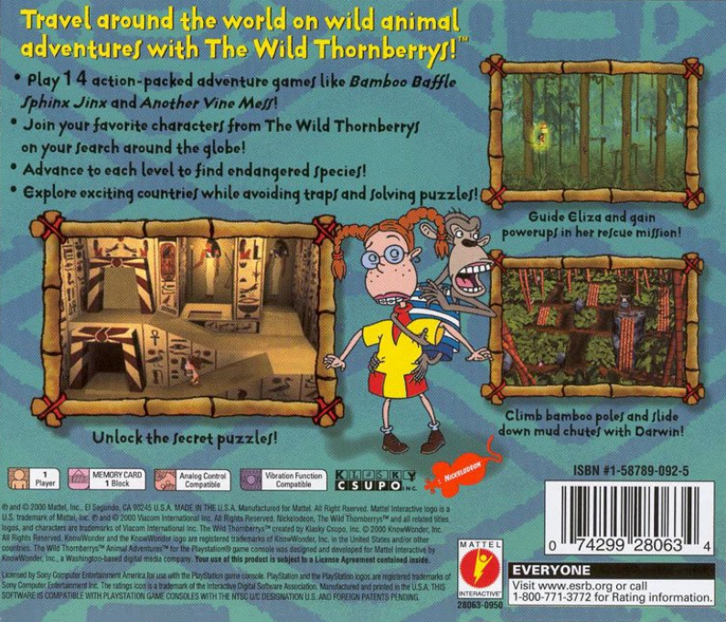 The Wild Thornberrys : Animal Adventures - Dos