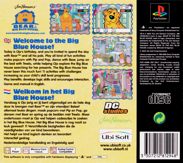 Tibere et la Maison Bleue - Dos