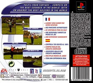 Tiger Woods 99 PGA Tour Golf dos