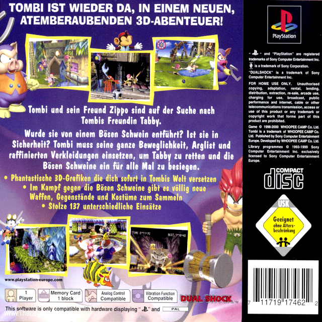 Tomba! 2 : The Evil Swine Return - Dos