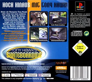 Tony Hawk's Skateboarding dos