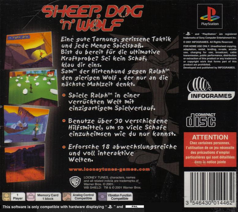 Une Faim de Loup - Dos