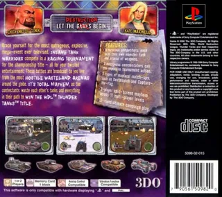 World Destruction League : Thunder Tanks dos